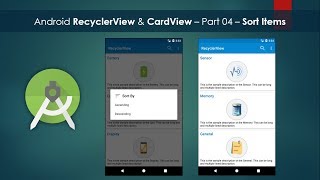 Android RecyclerView amp CardView – Part 04 – Sort Items [upl. by Tal659]