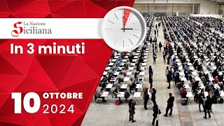 “IN TRE MINUTI” NOTIZIARIO DEL 10 OTTOBRE 2024 [upl. by Einitsed]