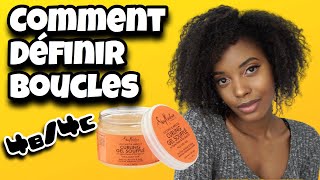 DÉFINIR SES BOUCLES SUR CHEVEUX CRÉPUS 4B4C  JE TESTE LE GEL SOUFFLÉ SHEA MOISTURE [upl. by Sell946]