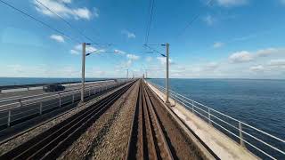 4K Førerrumsvideo  Cabride Denmark KorsørNyborg The Big Belt BridgeTunnel [upl. by Caines]