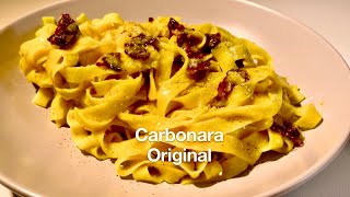 Pasta Carbonara Originalrezept  Selber Machen [upl. by Anonyw]