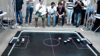 Robot Soccer at Singapore Robotic Games 2010 [upl. by Uoliram684]