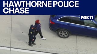 Wild police chase ends in Hawthorne [upl. by Reteip]