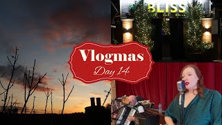 CHRISTMAS GIGS amp WINTER SUNSET  VLOGMAS DAY 14 [upl. by Llerahc]