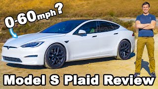 Tesla Model S Plaid review  what will it do 060mph [upl. by Stanleigh]