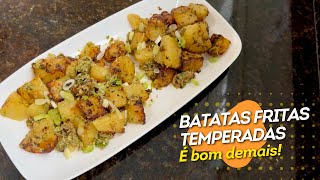 BATATAS FRITAS NA AIRFRYER E TEMPERADAS COM MOLHO ESPECIAL RECEITA RÁPIDA SIMPLES E DELICIOSA [upl. by Socin634]