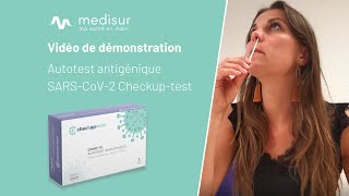 Tuto pour lautotest antigénique Checkuptest Goldsite  MEDISUR [upl. by Deacon]