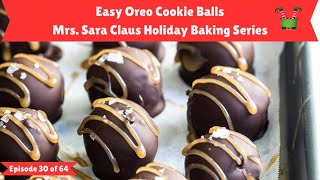 Easy Oreo Cookie Balls No Bake Christmas Cookie [upl. by Matthia]