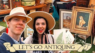 COME ANTIQUING WITH US  Antique Show Vlog  Stormville NY Flea Market [upl. by Sherard161]