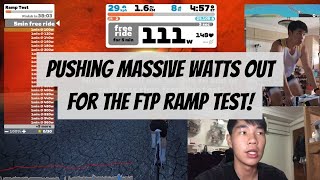 Doing my FIRST EVER FTP ramp test on zwift  Why should you do a ramp test [upl. by Arihk]