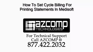 How To Set Cycle Billing For Printing Statements In Medisoft v19 [upl. by Oiramel899]