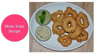 Medu Vada Recipe  Urad Dal Vada  Medu Vada Recipe In Hindi [upl. by Ledarf]