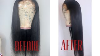 How to TAME FLY AWAYS amp BONE STRAIGHT HAIR  Assalaxx [upl. by Leach650]