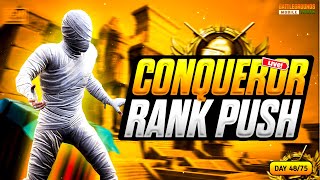 NEW SEASON RANK PUSH  RUSH GAMEPLAY TO CONQUEROR BGMI LIVE ⛔Day 4875 bgmilive jonathangaming [upl. by Meta]