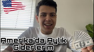 Amerikada Aylık Giderlerim  AYLIK KAZANCIM [upl. by Nylcsoj]