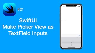 How to Make Picker View as TextField Inputs  SwiftUI 21  iOS Programming [upl. by Nicolle]