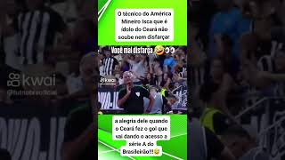 O lisca não soube nem disfarçar a felicidade dele com o Ceará kkk Futebol futebolarte brasileirão [upl. by Ayahsal]