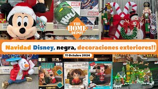 Navidad Disney negra arbolitos decoraciones de exterior en Home Depot🇲🇽2024 comprasefectivas [upl. by Enytsirhc]