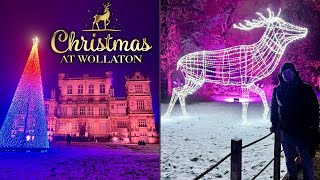 Christmas At Wollaton Hall In Nottingham  Magical Festive Light Trail [upl. by Idnym]