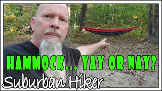 Hammock YES or NO Wise Owl Hammock Review suburbanhiker hammock camping outdoors hiking [upl. by Emya]