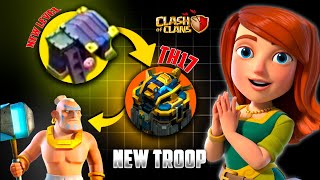 Clash of Clans Revealed New Barrack LEVEL ⭐TH17 NEW TROOP  Official Hint 🔥 [upl. by Huldah817]