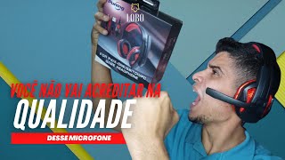 Teste do Audio Microfone do Fone Headset Gamer Puning [upl. by Haliled]