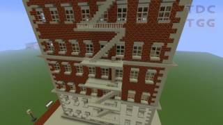 Minecraft  FixIt Felix Jr Apartment Building Replica [upl. by Agle]