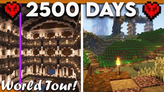 I Survived 2500 Days in Hardcore Amplified Survival Minecraft  World Tour and Download [upl. by Cordell875]