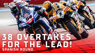 Bautista vs Razgatlioglus INCREDIBLE Jerez Race 2 battle  ESPWorldSBK 🇪🇸 [upl. by Eetsirk853]