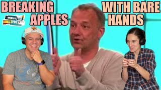 WILTY  Bob Mortimer Claims he can Break an Apple in Half with his Bare Hands REACTION [upl. by Eniledam]