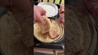 Crispy Panko Parmesan Pork Chops on the Blackstone Griddle recipe porkrecipe yummy [upl. by Cr824]