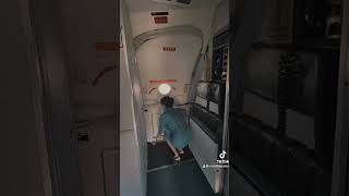 MD80 Overwing Exit amp Door Opening trending video cabincrew flightattendant viral [upl. by Todhunter450]