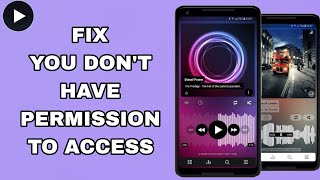 How To Fix And Solve You Dont Have Permission To Access On Poweramp Music Player App  Easy Fix [upl. by Ahsihat955]