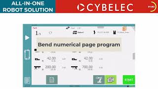 Retrofit Cybelec robot arm and controller in press brake  programming [upl. by Middendorf380]