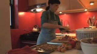 Chef Carlin cooks steamed Japanese sweet potatoes [upl. by Mossberg]