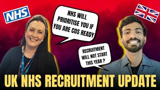 UK NHS recruitment update for nurses  UK NHS jobs opportunities for internationally trained nurses [upl. by Dloreg759]