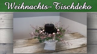 DIY Weihnachtdeko  Weihnachtsgesteck  Dekoschale  Tischdeko  Geschenkidee [upl. by Chastity817]