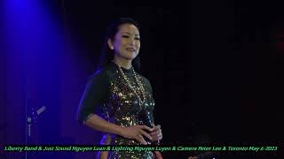 Ca Si Huong Thuy with Cuon Theo Chieu Gio St Anh Viet Thu Live at Chua Long Hoa Toronto May62023 [upl. by Lexis]