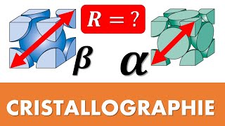 Cristallographie  exercice corrigé  formes allotropiques calcul de masse volumiquerayon atomique [upl. by Jone]