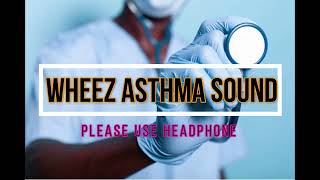 Asthma Sound Wheezing sound  Lung sounds in asthma [upl. by Danita251]