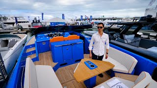 This Blue Frauscher Stole the Show Miami Boat Show 2022 [upl. by Nannaihr]