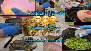 Sauteed Bitter Gourd with Shrimp amp How to Clean Shrimp Properly  AmpalayaSin Recipe 😁✌️ CBAA Vlog [upl. by Kcarb]