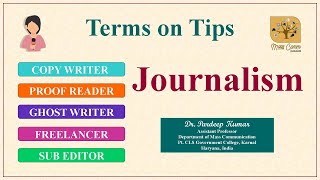 48 Basic Terms of Journalism I Copy Writer I Ghost Writer I Freelancer I Sub Editor [upl. by Lukas]