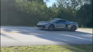 2024 Corvette Z06 launch on street [upl. by Rusty]