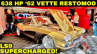 638 HORSEPOWER SUPERCHARGED LS9 Powered 1962 CHEVY CORVETTE ZR C1 Detroit Autorama and SEMA Show [upl. by Stubbs]