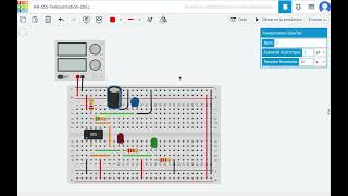 Tinkercad 555  temporisation 2DEL [upl. by Frieder569]