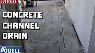 How to Cut a Drainage Channel into a Concrete Slab [upl. by France]