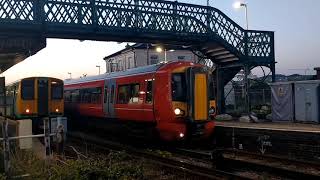 Rare Gatwick Express Class 387  Newhaven Harbour Railway Station 040518 [upl. by Aicinad]