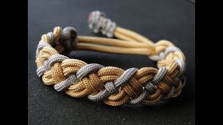 How to Make a Paracord Celtic Bar Bracelet Mad Max Style Closure Vikings Style Bracelet [upl. by Ahcire]