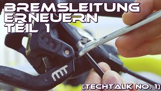 Magura Scheibenbremse Teil 1 Leitung kürzen und entlüften bsp MT5 Techtalk Tutorial [upl. by Amaryllis]